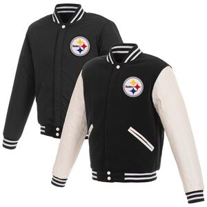 Team Apparel Black and White Varsity Jacket